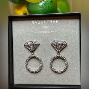 Baublebar Pave Diamond Ring Drop Earrings - N w/o T